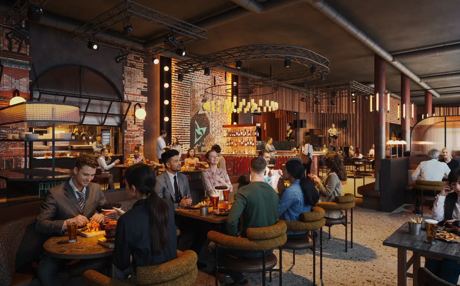 Byhallen Oslo Spektrum – Afterwork visualisert av Goldbox